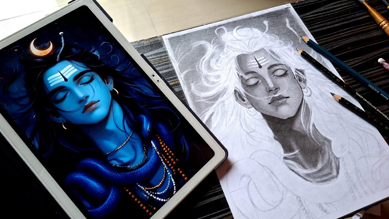How to Draw Lord Shiva | Mahadev Drawing | Part-2