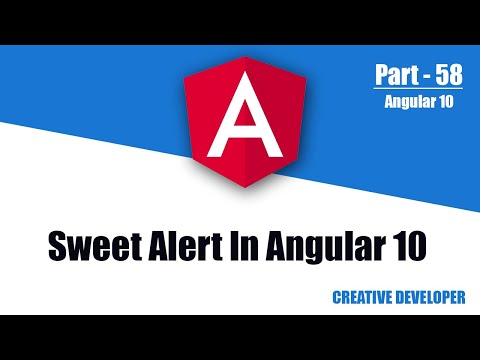 Sweet Alert In Angular || Angular || Angular Tutorial || Sweet Alert || Angular Sweet Alert || Alert