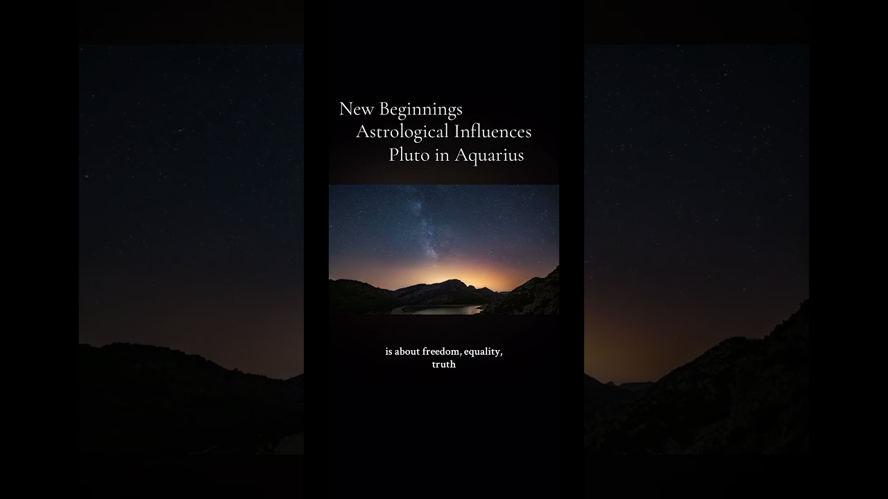 Pluto in Aquarius | 2025