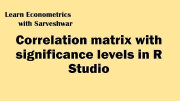 Correlation matrix with significance levels in R Studio