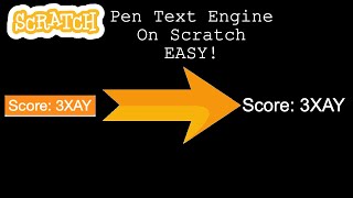 Pen Text Engine Tutorial   Scratch