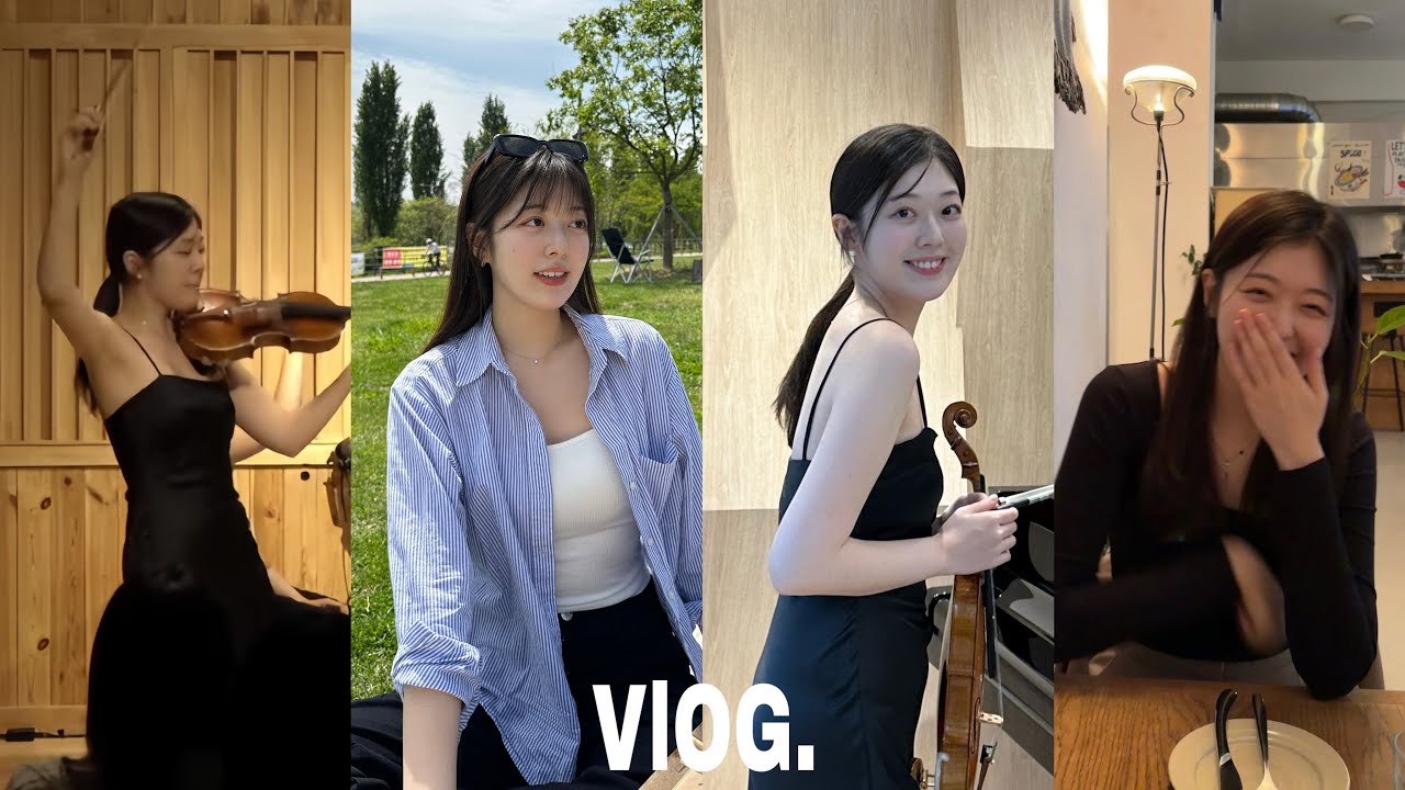 한예종 음대생 연주 vlog,수업과 연습의 반복..,한강 피크닉,용산 넘버원 양꼬치,살선생,망원동 타프