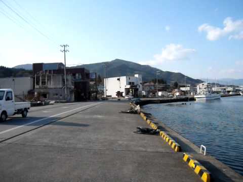 東日本大震災 津波1ヶ月後の大船渡市末崎町細浦周辺