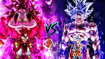 Broly Limit Break SSJ4 V2 OP (New) VS Son Goku V4 OP (all form) in Mugen
