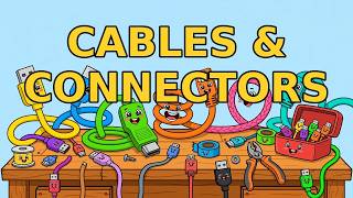 CompTIA A+ Cables & Connectors Explained with Cartoons | Core 1 Chapter 3 Update