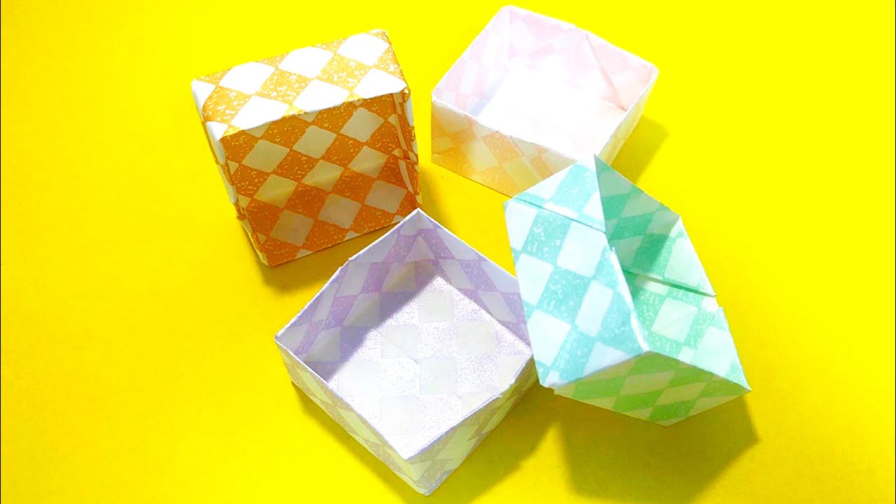 折り紙きめつのやいば風柄 箱の作り方 折り方 鬼滅の刃 Origami フラワーキングtv 折り紙モンスター