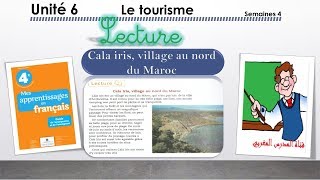 lecture : Cala Iris, village au nord du Maroc / unité 6 / s 4 / p 187 / Mes apprentissages en fr 4AP