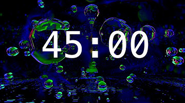 45 Minute Timer | Calming Music | Abstract Spheres 2025