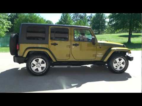 SOLD ! 2007 JEEP WRANGLER SAHARA UNLIMITED LOW MILES HARD TOP FOR SALE SEE  .MPG - YouTube