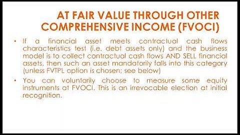 Financial Instruments Recognition and Measurement