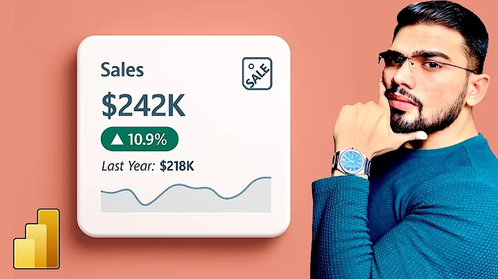Stop Using Boring KPI Visual in Power BI! (Better KPI Design Tutorial)