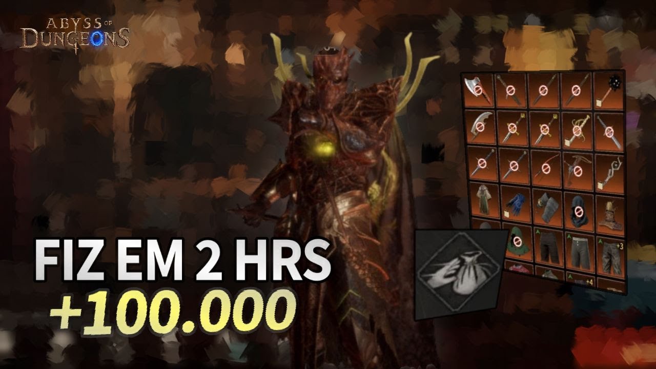 FIZ FORTUNA COM ESSA BUILD DE LADINO (ROUBEI TODOS) - ABYSS OF DUNGEONS