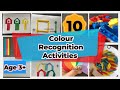 colour recognition activities for nursery | #preschool #brainexercise #coloursactivity