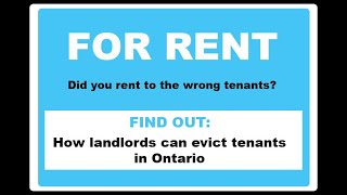 How landlords can evict tenants in Ontario