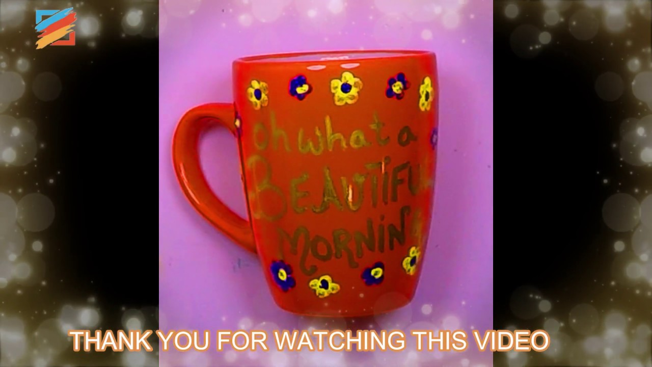 DIY Personalized Mug How To Decorate Mug with Permanent Marker Easy