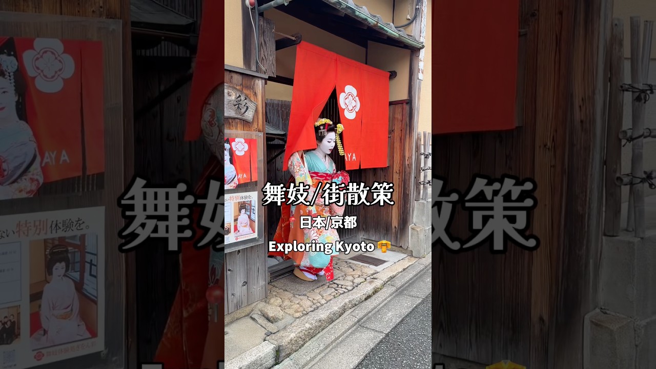 Exploring Kyoto🇯🇵Maiko cosplay👘🌸 #japan #cosplay #kyoto