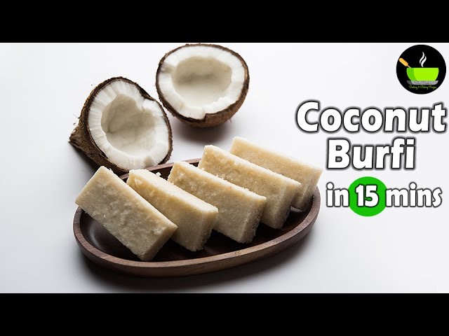 Coconut Burfi Recipe | Diwali Sweets | Instant Sweets | Nariyal Barfi | Coconut Barfi| Thengai Burfi | She Cooks