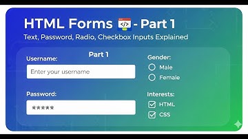 HTML Forms Tutorial Part 1 – Create Your First Form