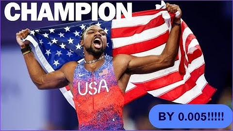 Noah Lyles Makes History!  Wins 100m Gold by 0.005 Seconds in Epic Photo Finish🏅🔥-Olympic Paris 2024