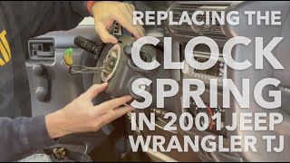 Clock Spring Replacement in 2001 TJ - YouTube