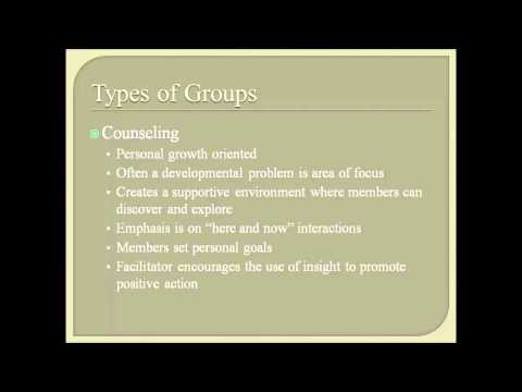 Video: TYPES OF PARTICIPANTS IN THERAPEUTIC GROUPS