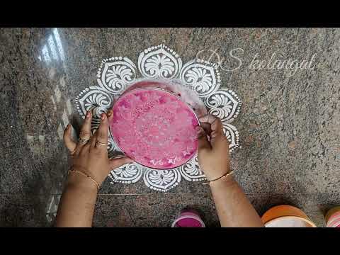 5 Minutes Simple Rangoli Design | Easy Kolam for Beginners | Very Easy Rangoli Design |