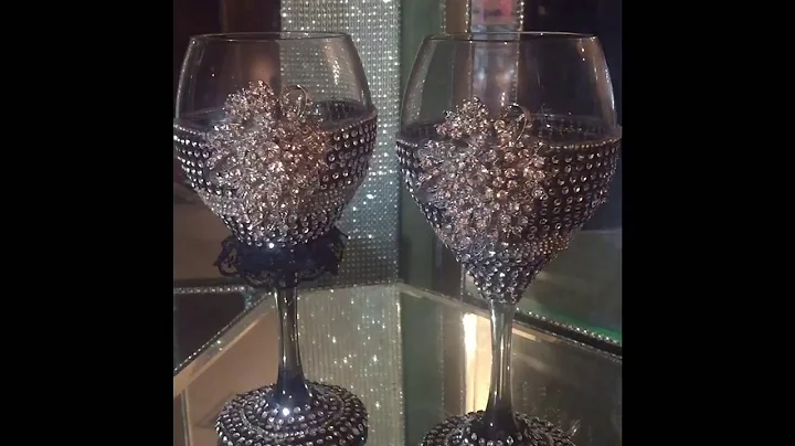 Wedding Vlog: AMAZING Dollar Tree Bride/Groom Wine Goblets!!!