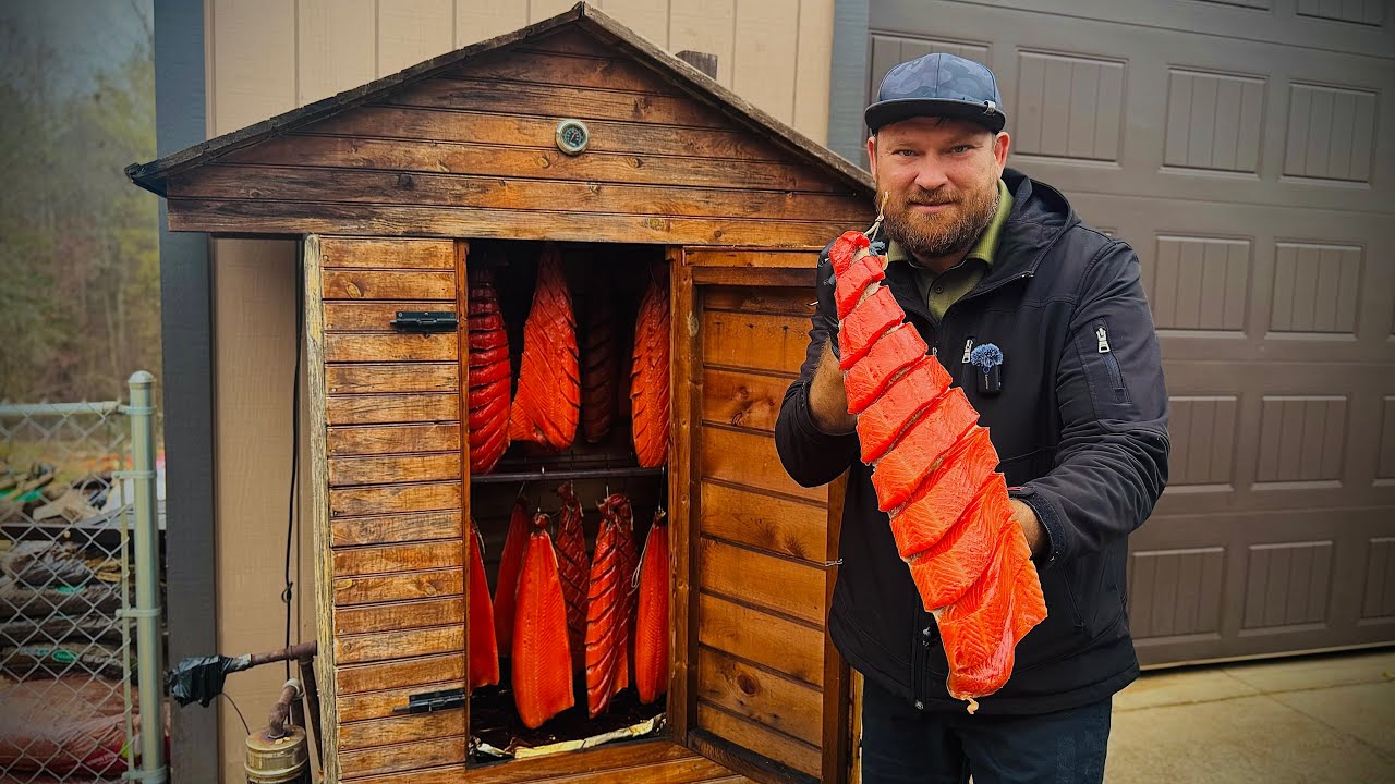 Холодное копчение, как коптить красную рыбу! ￼ лосось холодного копчения!￼