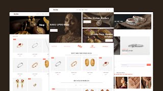 Responsive Jewelry Store Website with HTML, CSS, and JavaScript | Ecommerce Website