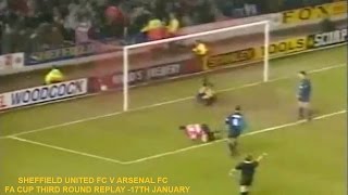 SHEFFIELD UNITED FC V ARSENAL FC -FA CUP 3RD ROUND REPLAY - 17TH JANUARY 1996