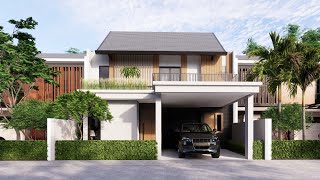 Sketchup House Design 22(10x15meter) + Enscape Render