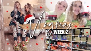 VLOGMAS WEEK 2: Christmas Food Shopping & Girls Night ft Mulled Wine ✨