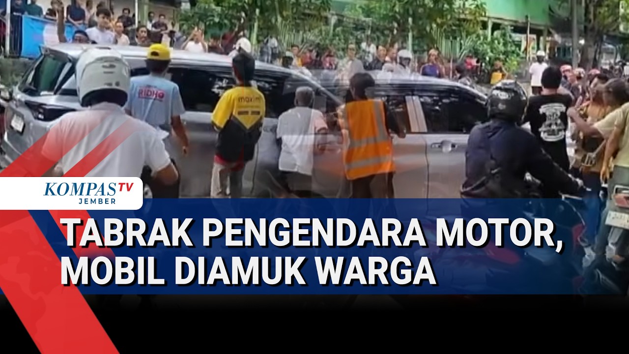Heboh Bekasi: Mobil Nekat Tabrak Motor, Warga Pecah Kaca dan Selamatkan Pengemudi