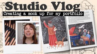 Studio Vlog 011 | creating editorial illustrations for my portfolio ~ failure + fixing it