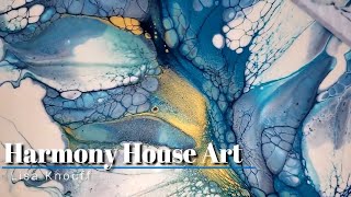 (431) Twin Rivers Dutch Style Ribbon Pour Painting Harmony House Art