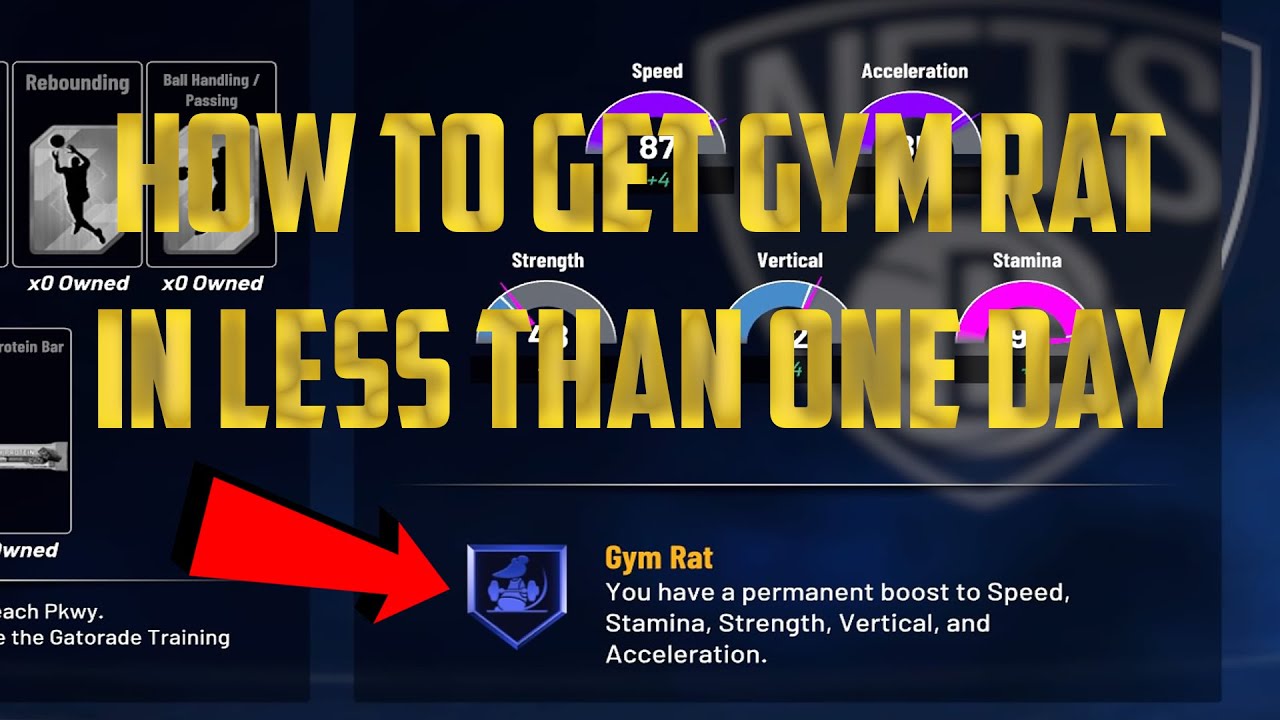 How To Get Gym Rat Badge On Nba 2K21 In One Day! Easy Gym Rat Badge Method Nba 2K21!