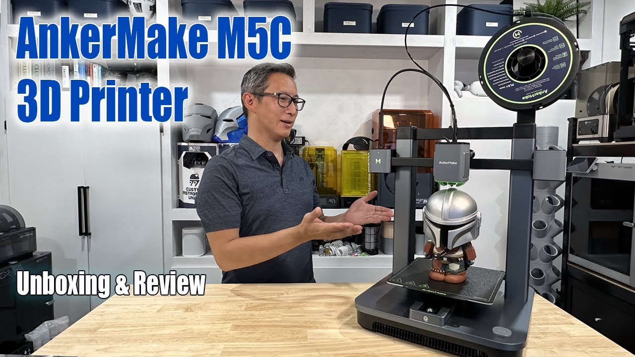 AnkerMake M5C - The Best Desktop 3D printer | Unbox & Review - YouTube