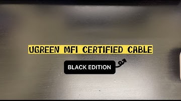 UGREEN MFI CERTIFIED CABLE USB-A TO LIGHTNING 2022 BLACK EDITION UNBOXING