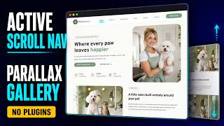 How to Create an Active Scrolling Menu and Full-Width Parallax Gallery in Brizy