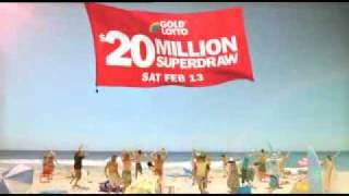 Gold Lotto Superdraw commercial featuring Marc Vanderbent