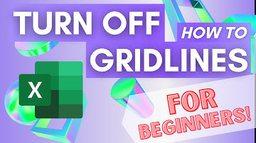 Excel for Beginners #5: How to HIDE Grid Lines