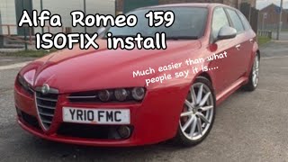 Alfa Romeo 159 ISOFIX base install