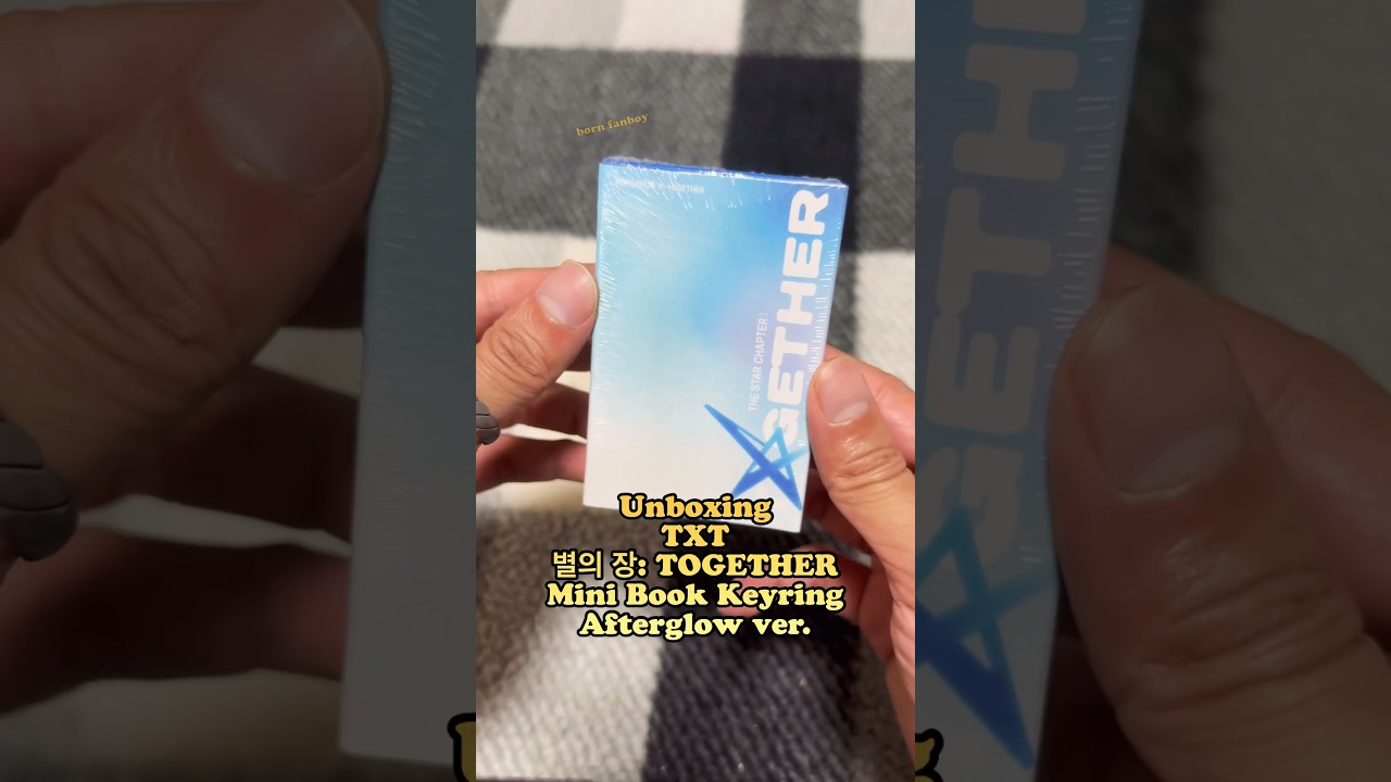 Unboxing TXT - 별의 장: TOGETHER Mini Book Keyring Afterglow ver