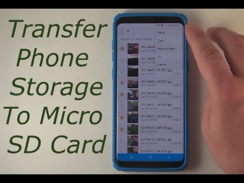 Transfer Phone Storage To Micro Sd Card Youtube