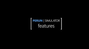 VR training simulator - Perun software features