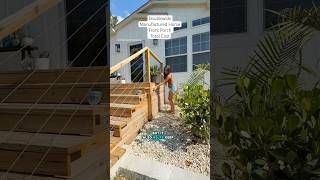 Doublewide Manufactured Front Porch Total Cost #diy #manufacturedhomes #frontporch #steps#doublewide