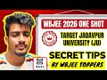 #wbjee #wbjee2026🎯{TARGET JADAVPUR UNIVERSITY}🔥TIPS BY WBJEE TOPPERS FROM JU💥😱 #wbjee_tips