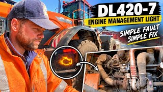 The DL420-7 Has an Engine Fault… But It’s Simple!