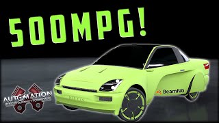 I Built The Most Fuel Efficient Car Ever!! Automation  BeamNG