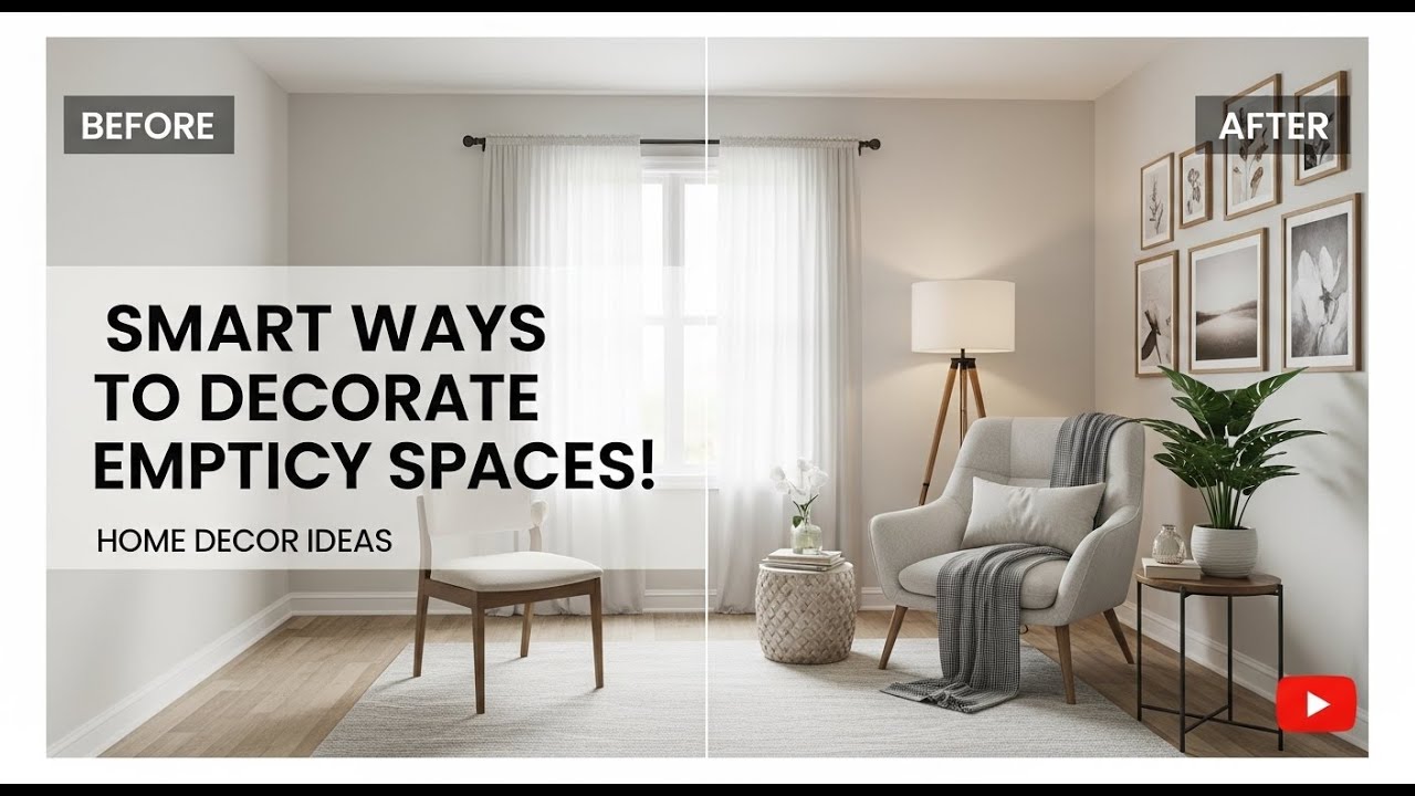 Smart Ways to Decorate Empty Spaces in Your Home - YouTube